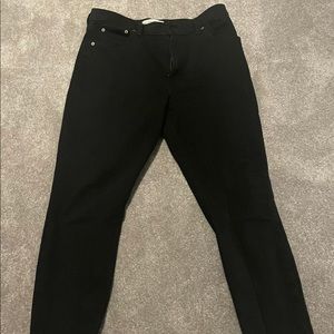 Abercrombie the skinny high rise black jeans 8s short 29
